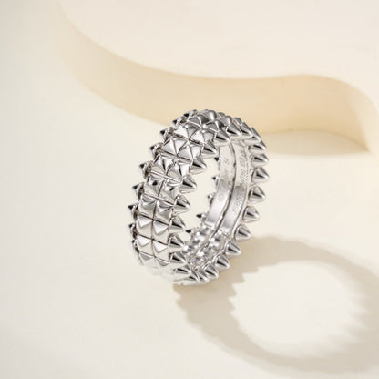 [Raffine]CLASH 9.2MM DOUBLE ROW RING