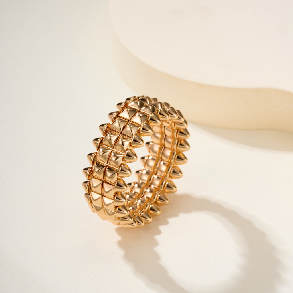 [Raffine]CLASH 9.2MM DOUBLE ROW RING