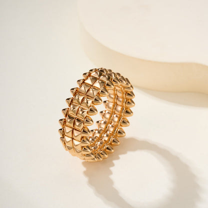 [Raffine]CLASH 9.2MM DOUBLE ROW RING