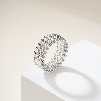 [Raffine]CLASH 9.2MM DOUBLE ROW RING