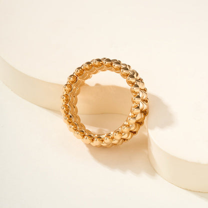 [Raffine]CLASH 9.2MM DOUBLE ROW RING
