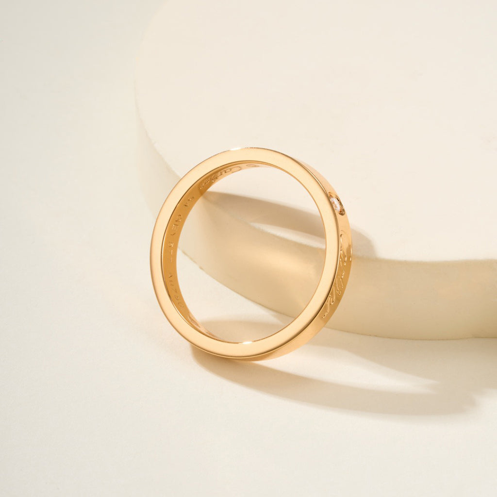[Raffine]LOVE RING 4MM 1 DIAMOND