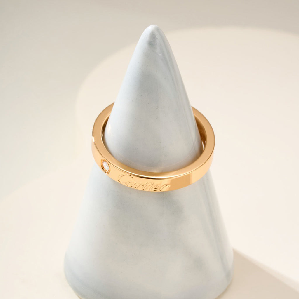 [Raffine]LOVE RING 4MM 1 DIAMOND