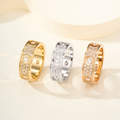 [Raffine]LOVE 5.5MM FULL-PAVE 6-DIAMOND RING