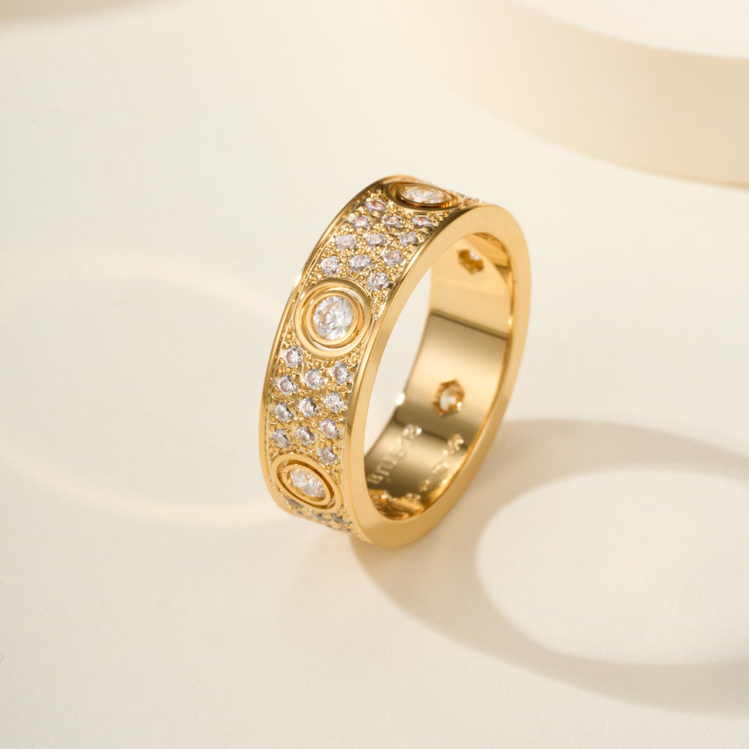 [Raffine]LOVE 5.5MM FULL-PAVE 6-DIAMOND RING