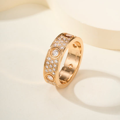 [Raffine]LOVE 5.5MM FULL-PAVE 6-DIAMOND RING