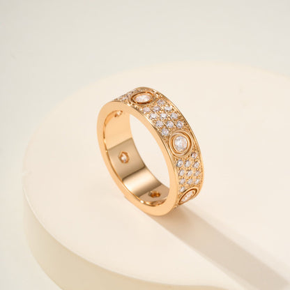 [Raffine]LOVE 5.5MM FULL-PAVE 6-DIAMOND RING