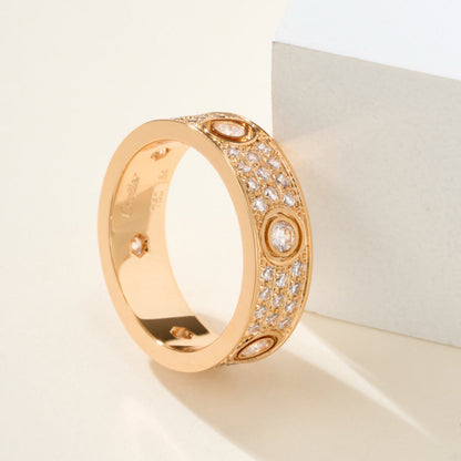 [Raffine]LOVE 5.5MM FULL-PAVE 6-DIAMOND RING