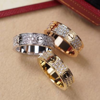 [Raffine]LOVE RING 5.5MM DIAMONDS PAVED
