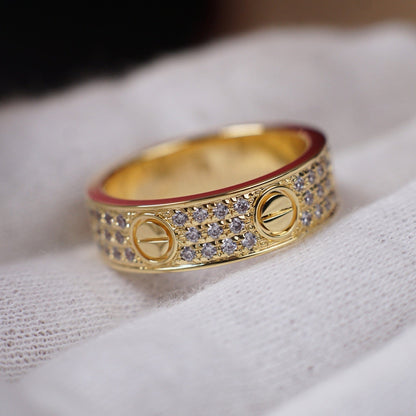 [Raffine]LOVE RING 5.5MM DIAMONDS PAVED