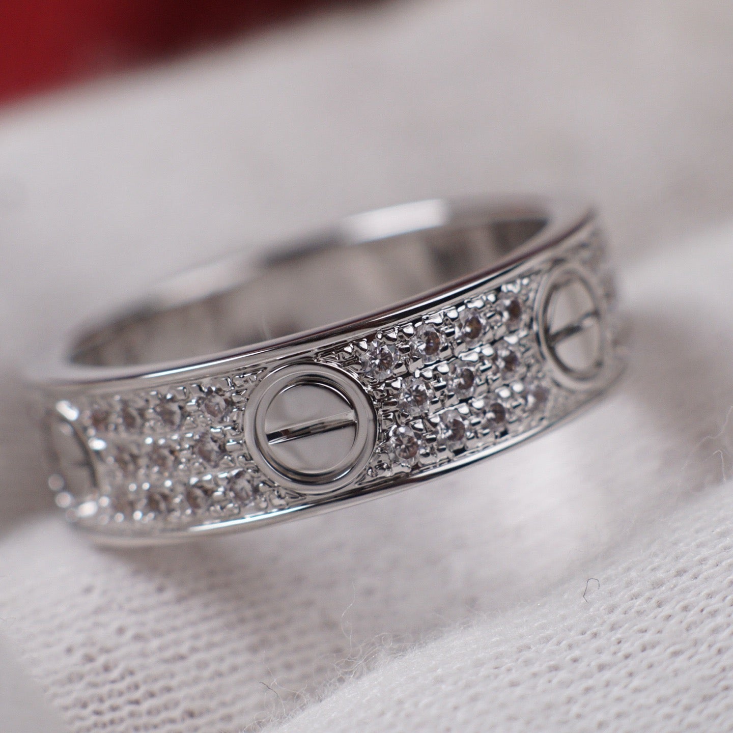 [Raffine]LOVE RING 5.5MM DIAMONDS PAVED
