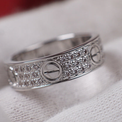 [Raffine]LOVE RING 5.5MM DIAMONDS PAVED