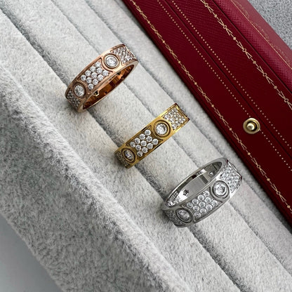 [Raffine]LOVE 5.5MM FULL-PAVE 6-DIAMOND RING
