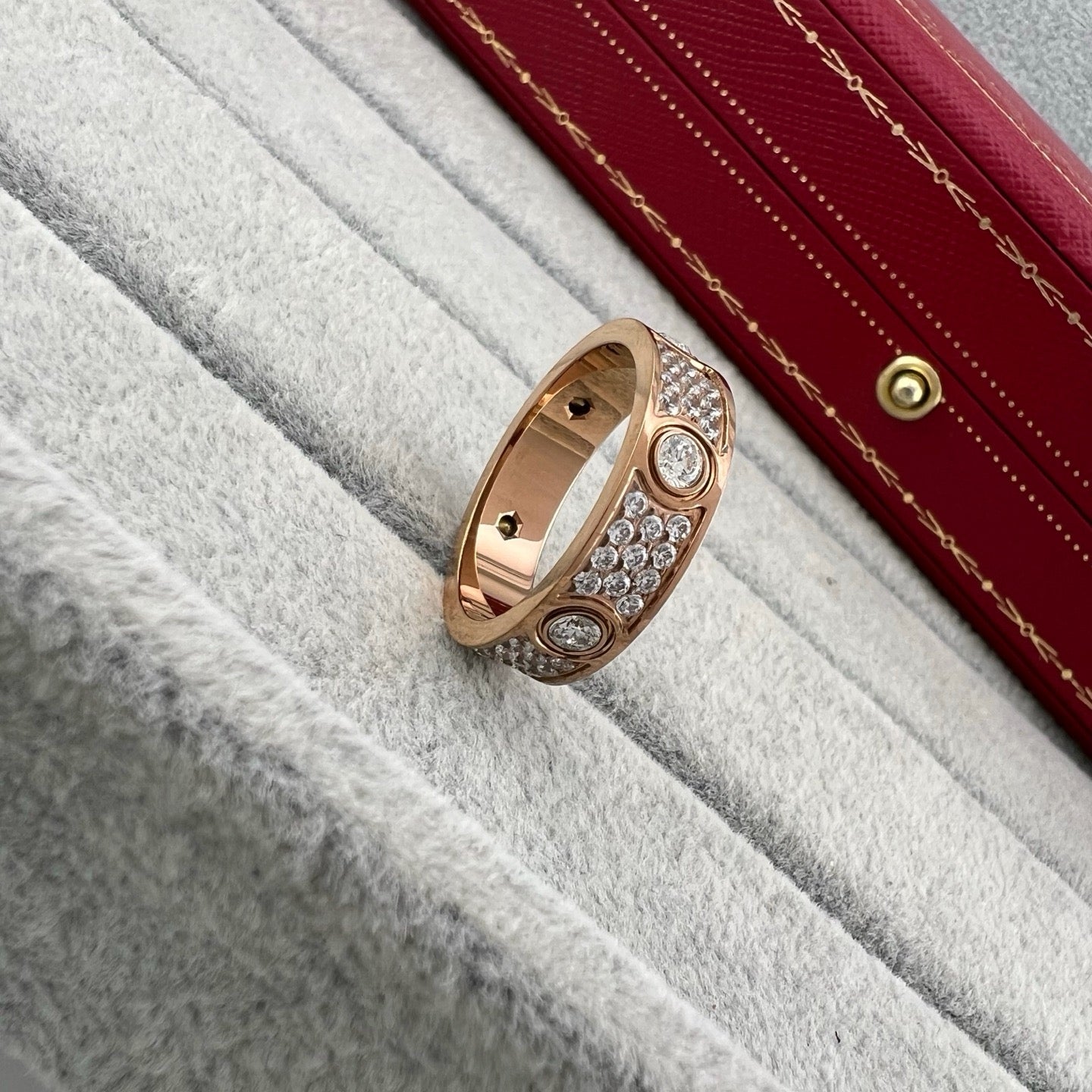 [Raffine]LOVE 5.5MM FULL-PAVE 6-DIAMOND RING