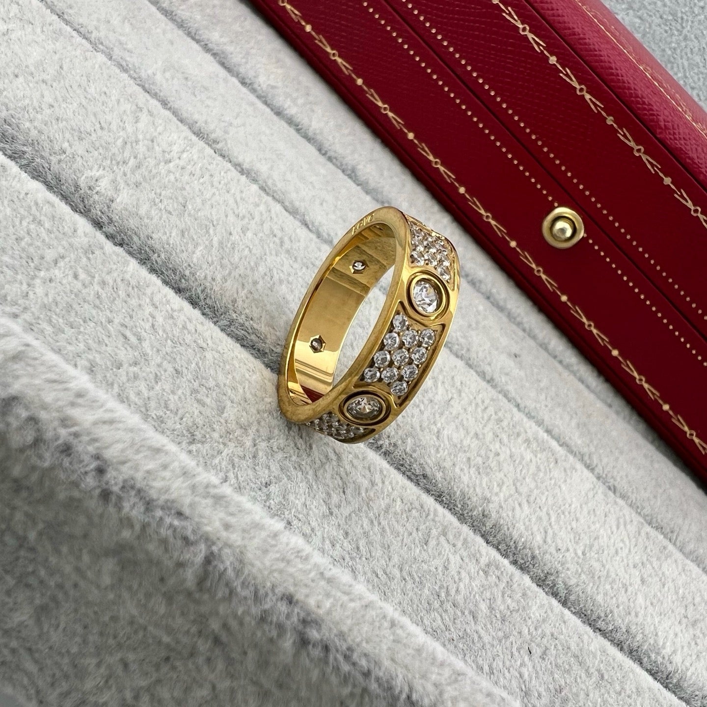 [Raffine]LOVE 5.5MM FULL-PAVE 6-DIAMOND RING