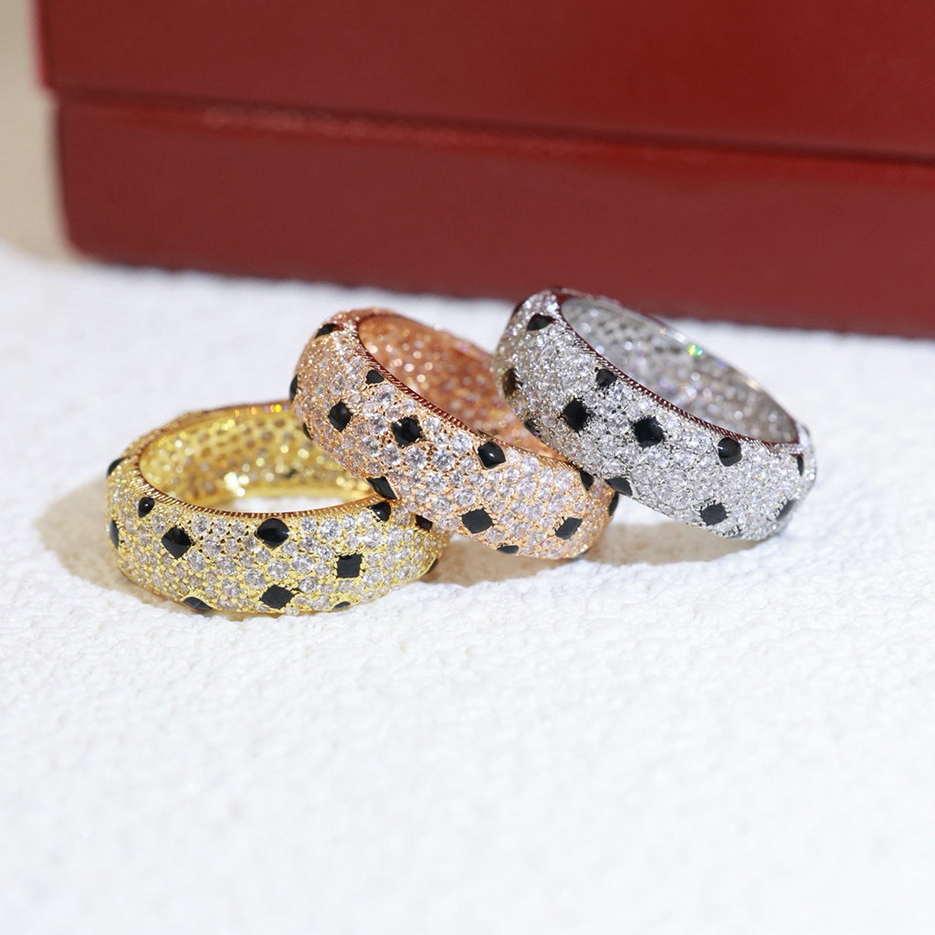 [Raffine]PANTHERE SPOTTED FULL DIAMOND RING