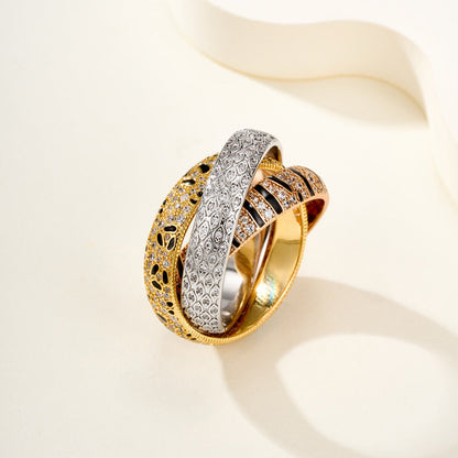 [Raffine] TRINITY  RING LEOPARD PRINT