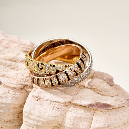 [Raffine] TRINITY  RING LEOPARD PRINT