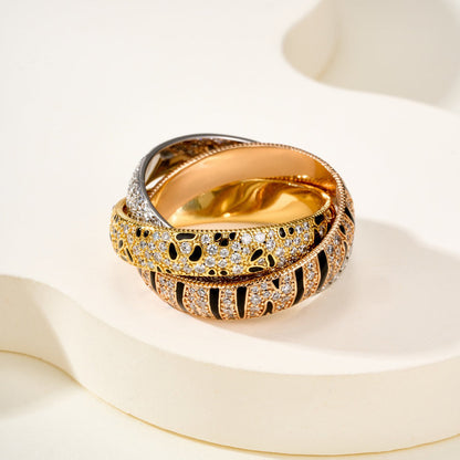 [Raffine] TRINITY  RING LEOPARD PRINT