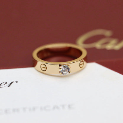 [Raffine]LOVE RING 3.6MM 1 BIG DIAMOND