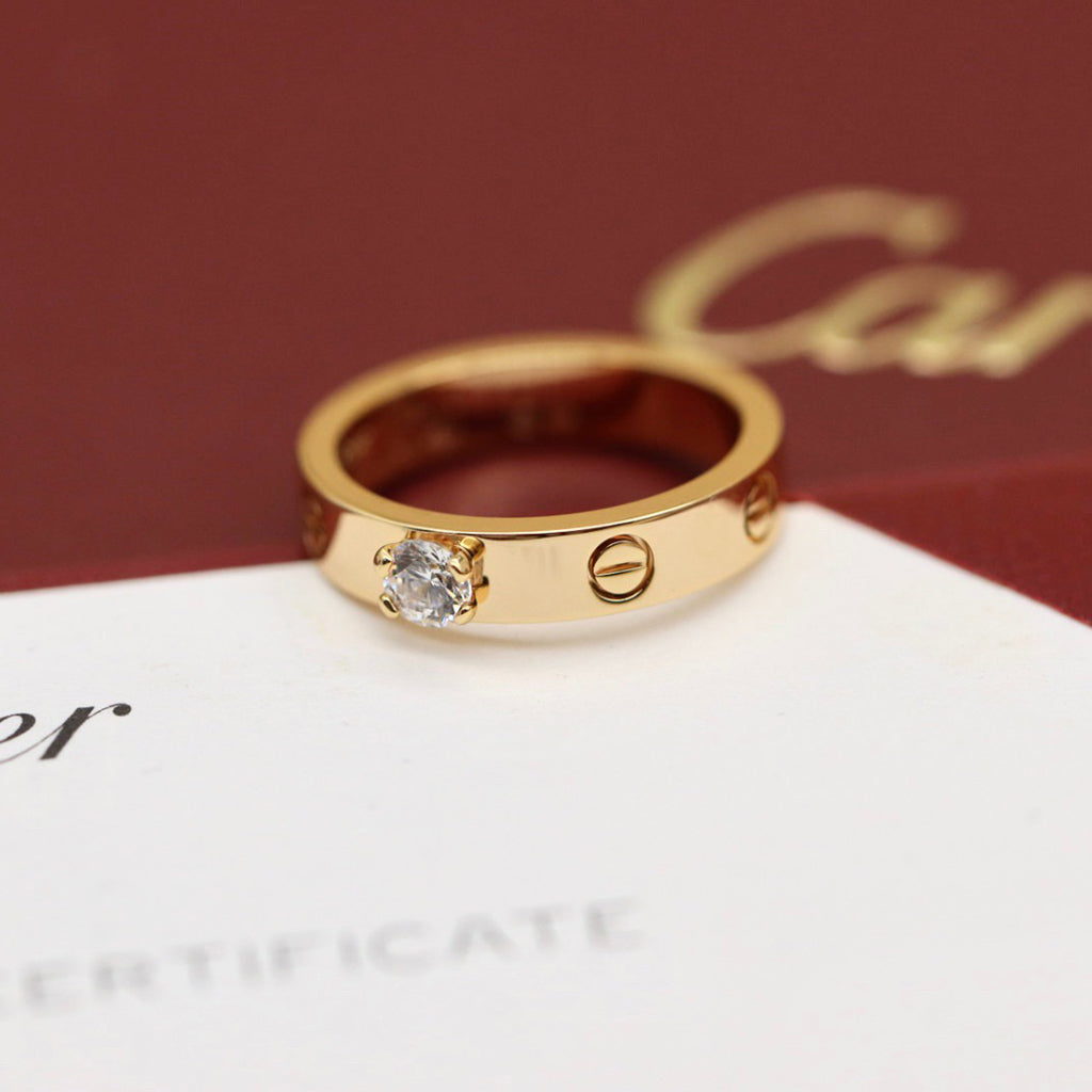 [Raffine]LOVE RING 3.6MM 1 BIG DIAMOND