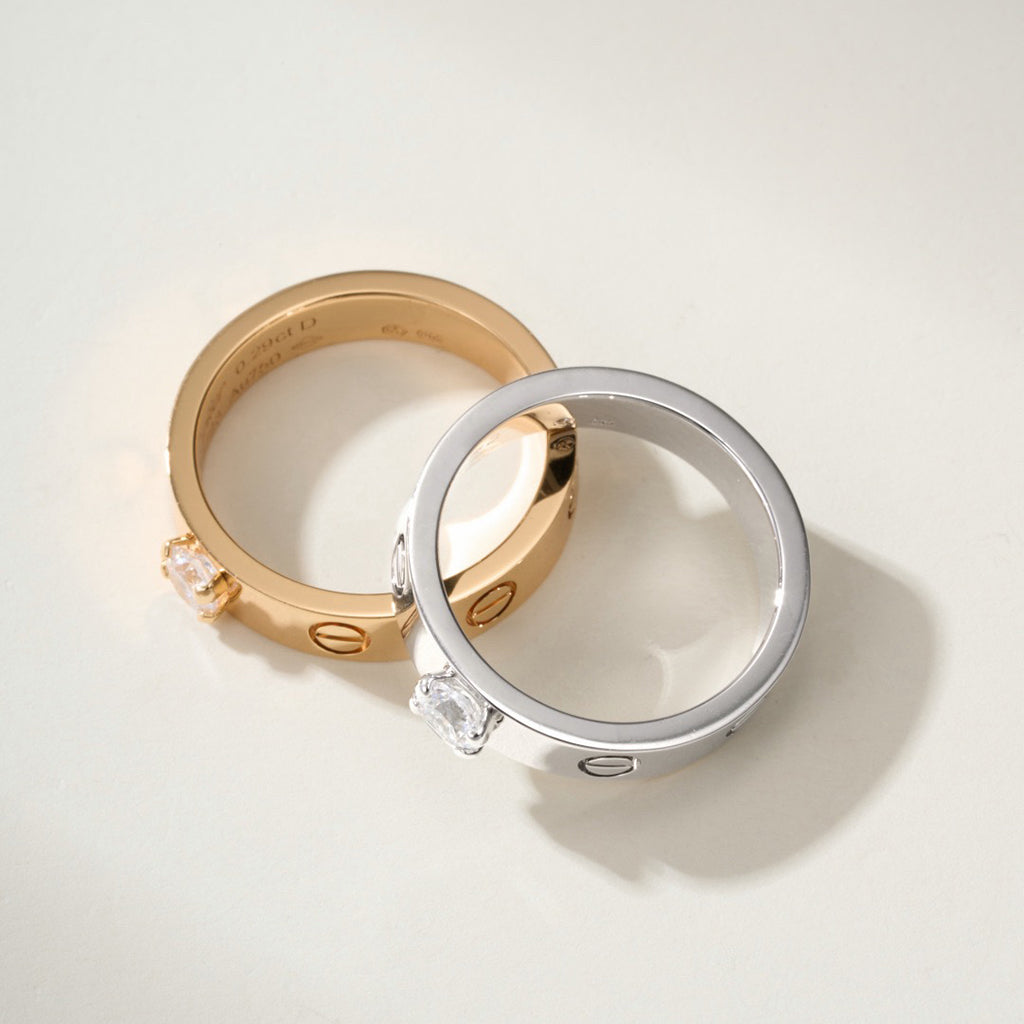 [Raffine]LOVE RING 3.6MM 1 BIG DIAMOND