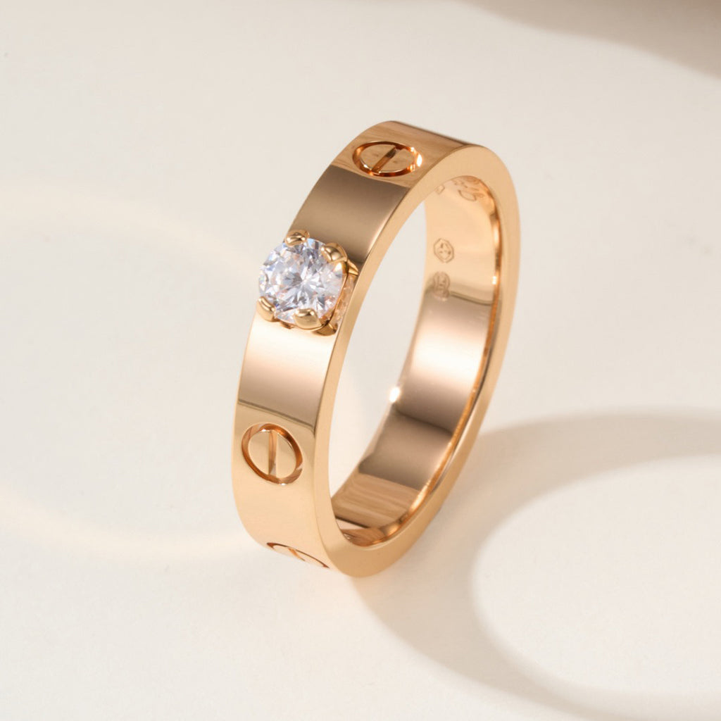 [Raffine]LOVE RING 3.6MM 1 BIG DIAMOND