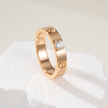[Raffine]LOVE RING 3.6MM 1 BIG DIAMOND