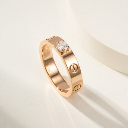 [Raffine]LOVE RING 3.6MM 1 BIG DIAMOND