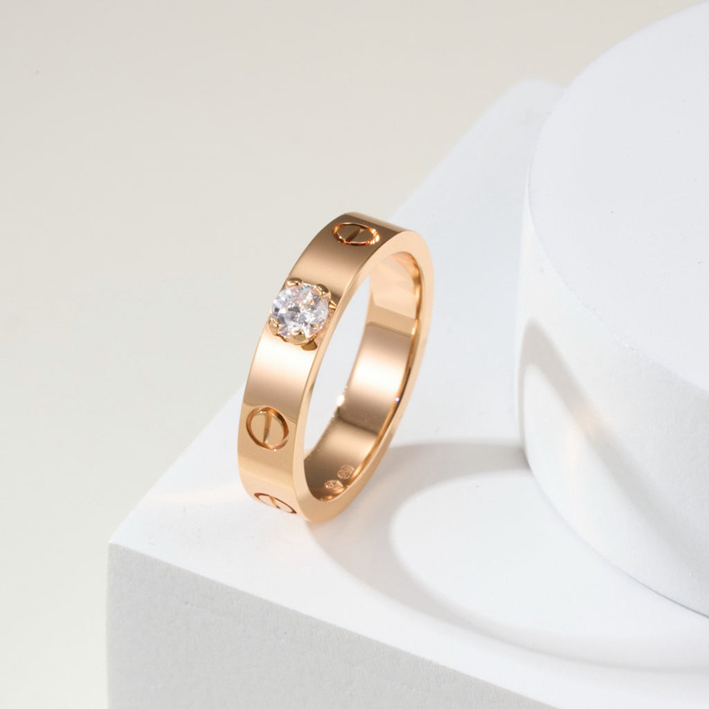 [Raffine]LOVE RING 3.6MM 1 BIG DIAMOND