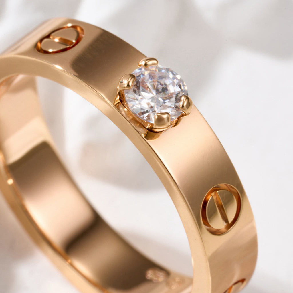 [Raffine]LOVE RING 3.6MM 1 BIG DIAMOND
