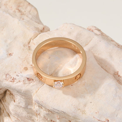 [Raffine]LOVE RING 3.6MM 1 BIG DIAMOND