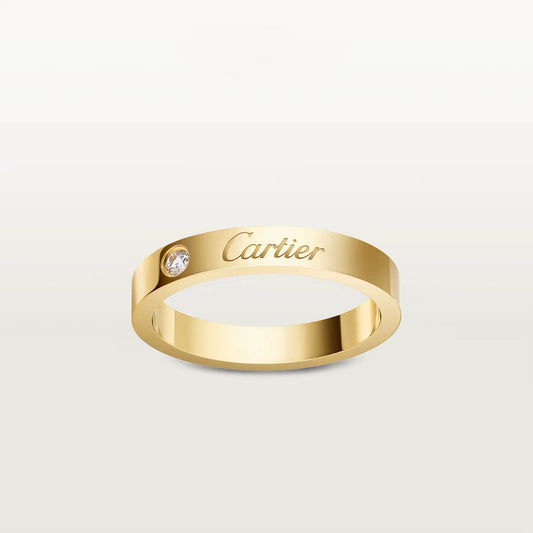 [Raffine]LOVE RING 4MM 1 DIAMOND