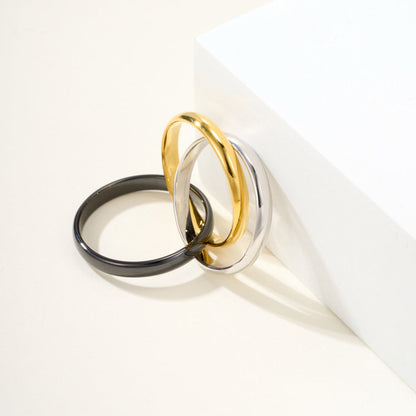 [Raffine]TRINITY 3.2MM RING BLACK CERAMIC