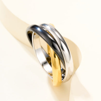 [Raffine]TRINITY 3.2MM RING BLACK CERAMIC