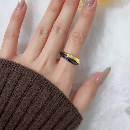 [Raffine]TRINITY 3.2MM RING BLACK CERAMIC