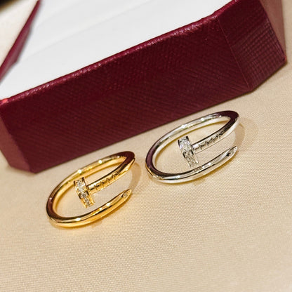 [Raffine]JUSTE 1.8MM HALF DIAMOND RING