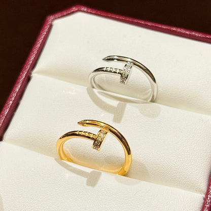 [Raffine]JUSTE 1.8MM HALF DIAMOND RING