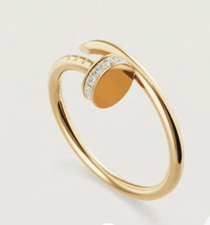 [Raffine]JUSTE 1.8MM HALF DIAMOND RING