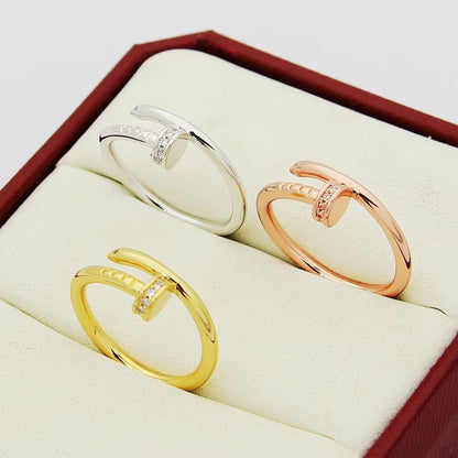 [Raffine]JUSTE 1.8MM HALF DIAMOND RING