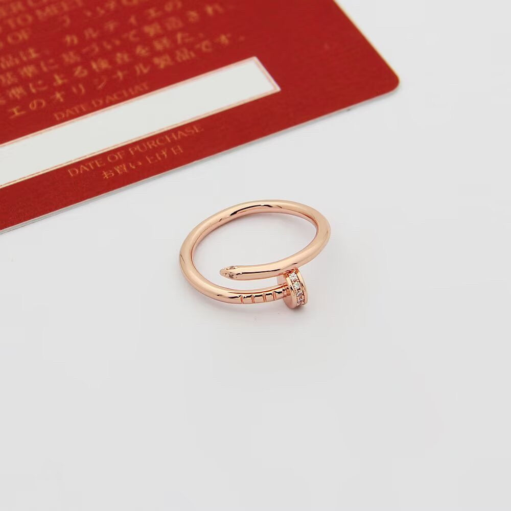 [Raffine]JUSTE 1.8MM HALF DIAMOND RING