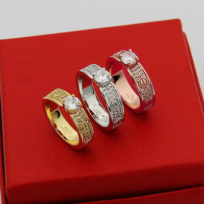 [Raffine]LOVE RING 3.6MM 1 BIG DIAMOND FULL DIAMOND
