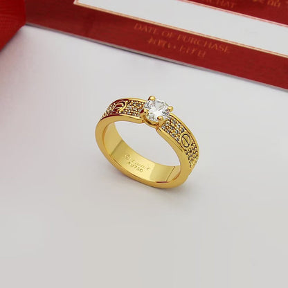 [Raffine]LOVE RING 3.6MM 1 BIG DIAMOND FULL DIAMOND