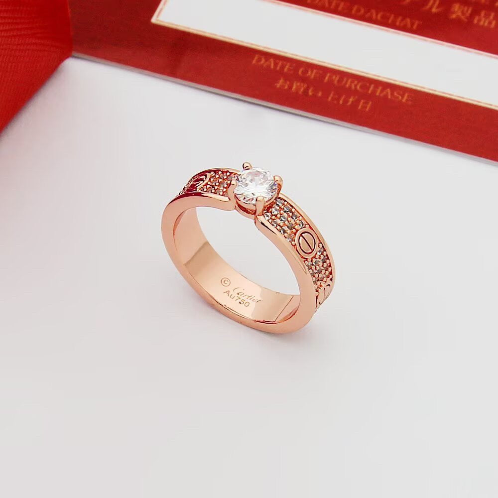 [Raffine]LOVE RING 3.6MM 1 BIG DIAMOND FULL DIAMOND