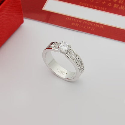 [Raffine]LOVE RING 3.6MM 1 BIG DIAMOND FULL DIAMOND