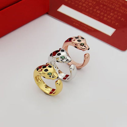 [Raffine]PANTHERE SPOTTED MEDIUM RING