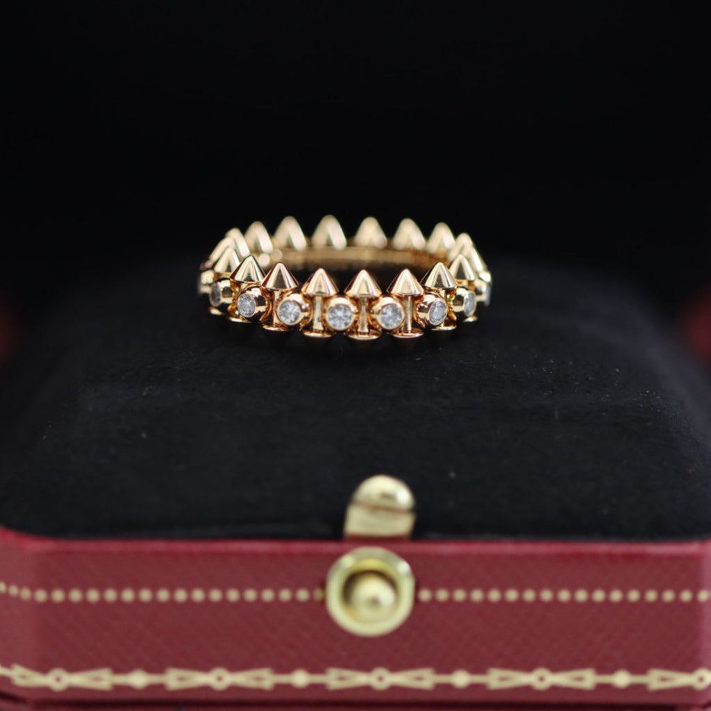 [Raffine]CLASH 6.8MM DIAMOND MEDIUM RING
