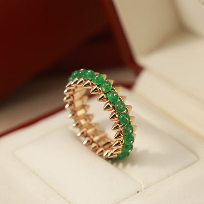 [Raffine]CLASH 7.9MM AGATE CHALCEDONY RING
