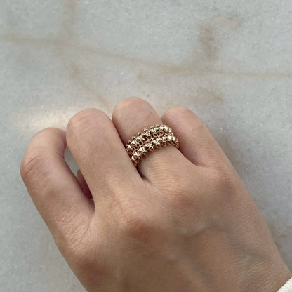 [Raffine]CLASH 9.2MM DOUBLE ROW RING