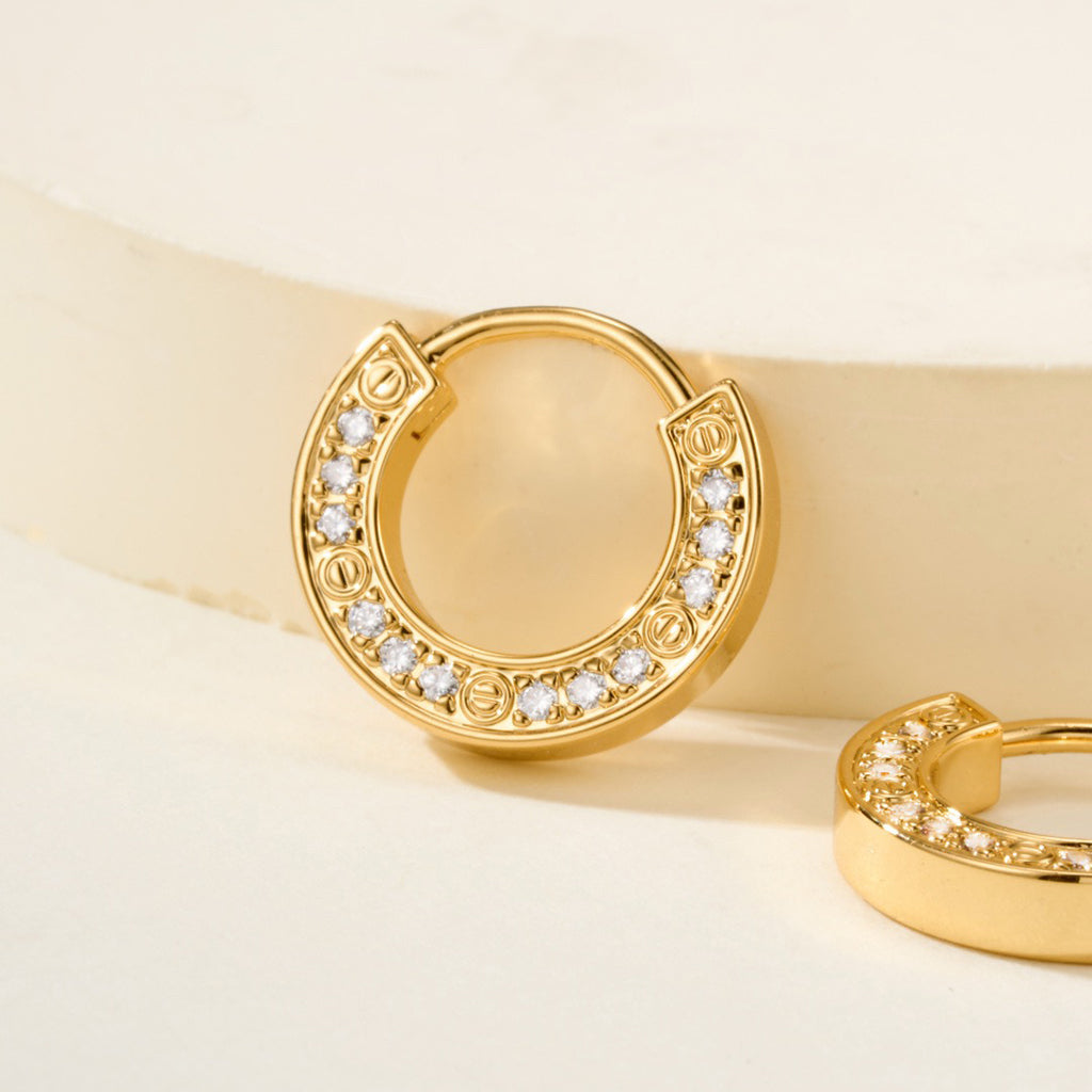 [Raffine]LOVE DIAMOND EARRINGS